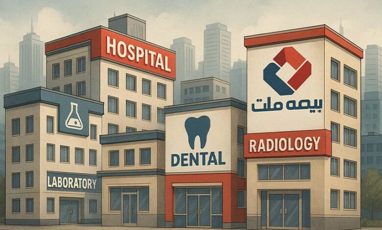 مراکز درمانی طرف قرارداد بیمه تکمیلی ملت
