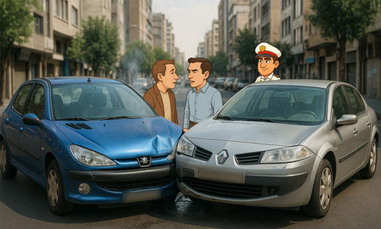 نحوه گرفتن کروکی تصادف